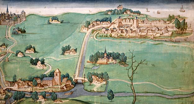 Kaart van de drie Schieën, 1512
